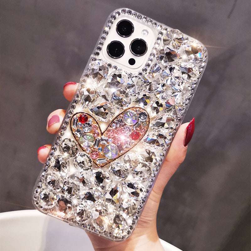 RAMODO Timeless Love Full Diamond Acrylic iPhone Case