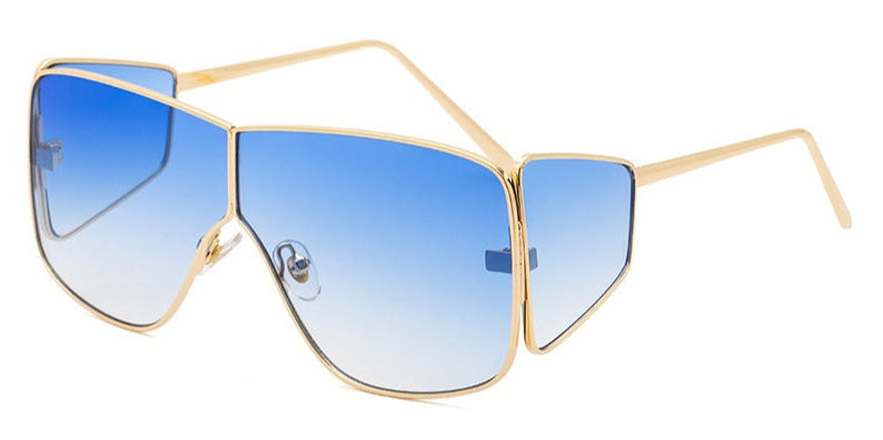 RAMODO Steampunk Square Sunglasses - Retro Futuristic Style