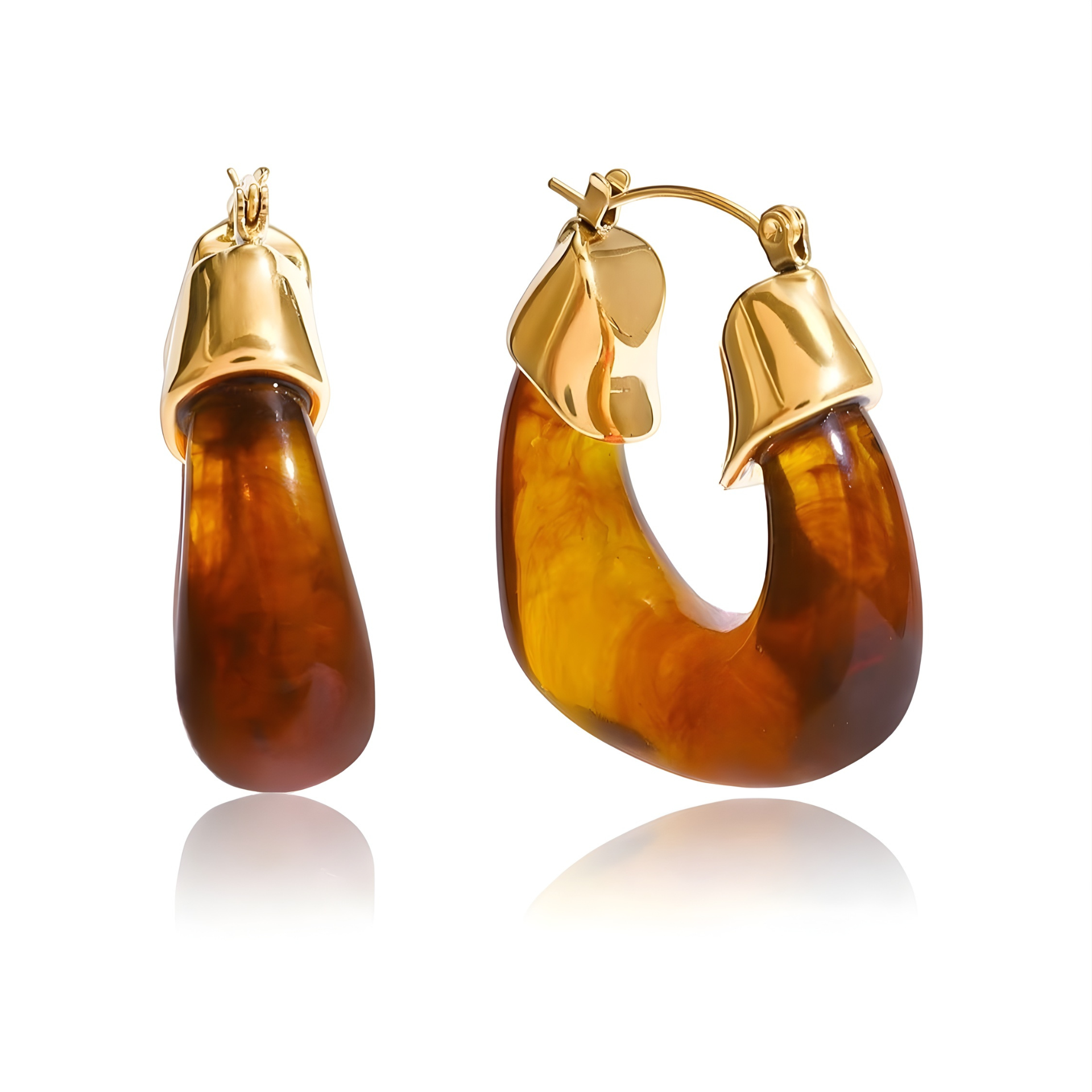 AMBER AURA: Irregular Amber & Steel Jewelry Collection | RAMODO JEWELRY