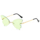 Butterfly Rimless Sunglasses - Unique Vintage Shades for Fashionistas