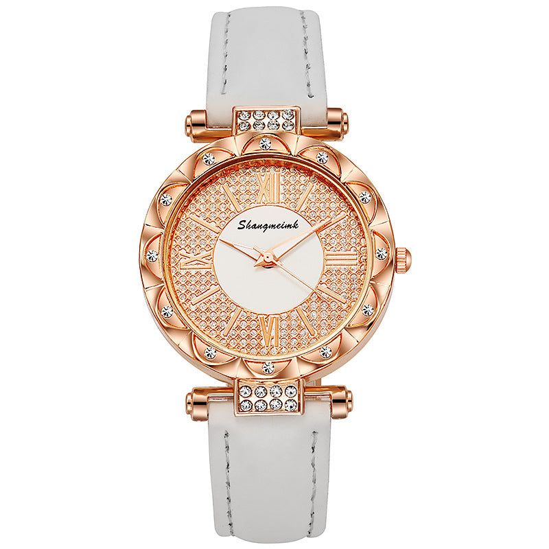 Diamond-encrusted Starry Belt Women's Quartz Watch - RAMODO JEWELRY