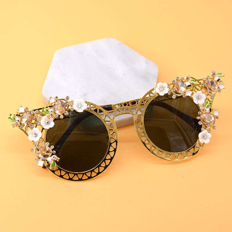 Enchanted Floral Sunglasses - Vintage Glamour