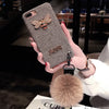 RAMODO Hair Ball Diamond Soft Shell iPhone Case