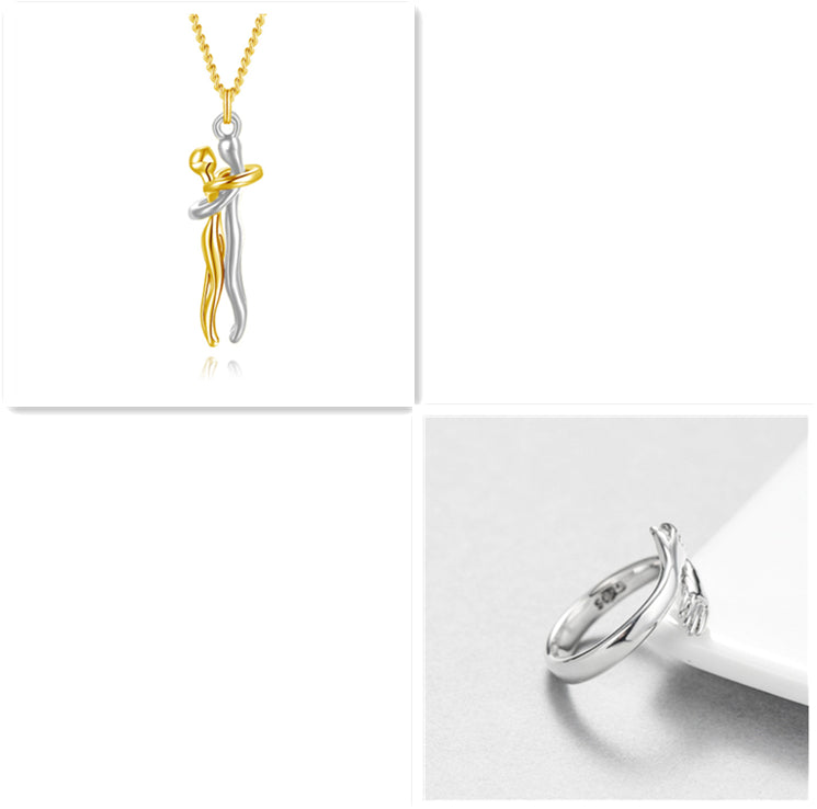 Hugging Couple Necklace | RAMODO JEWELRY