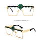 Glam Diamond Square Sunglasses - Statement Piece