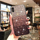 RAMODO Gradient Edge Starry Sky Rhinestone iPhone Case