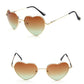 Love-Struck Heart Sunglasses - Retro Chic & Trendy