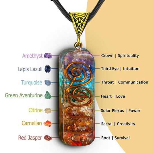 HarmonicAura Orgone Chakra Healing Pendant