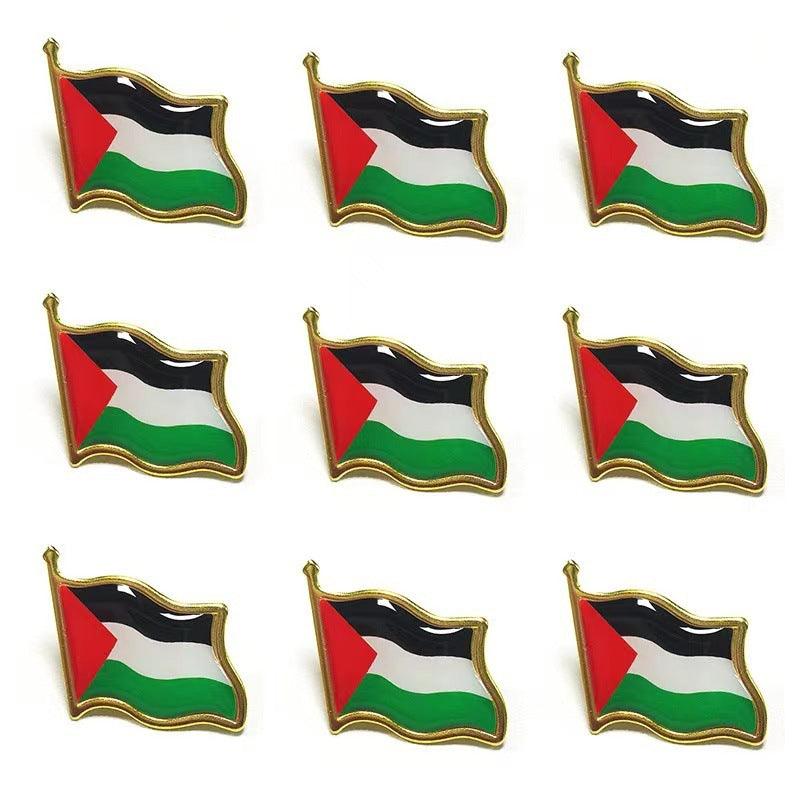 BROCHE CON LA BANDERA DE PALESTINA