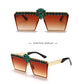 Glam Diamond Square Sunglasses - Statement Piece