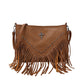 The Rivet Rebel - Trendy Crossbody Bag with Tassel Accent