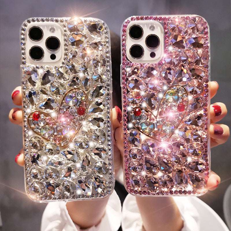 RAMODO Timeless Love Full Diamond Acrylic iPhone Case