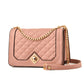 The Quilted Chic - Quilted Chain Strap Bag with Embroidered Detail