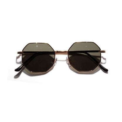 Geometric Octagon Sunglasses - Retro Chic & Trendy