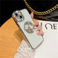 RAMODO Diamond Ring Electroplating Soft iPhone Case