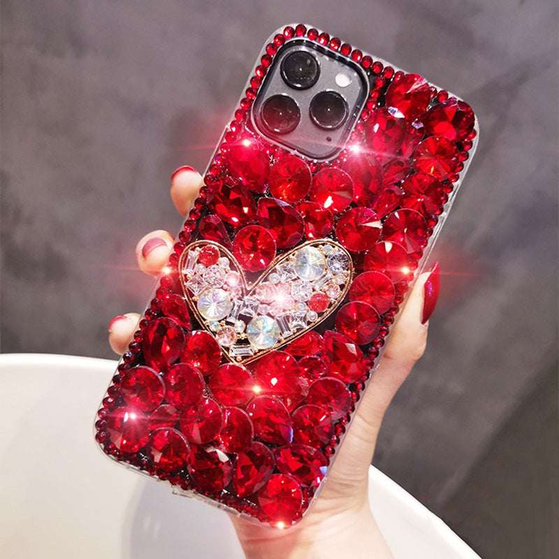 RAMODO Timeless Love Full Diamond Acrylic iPhone Case