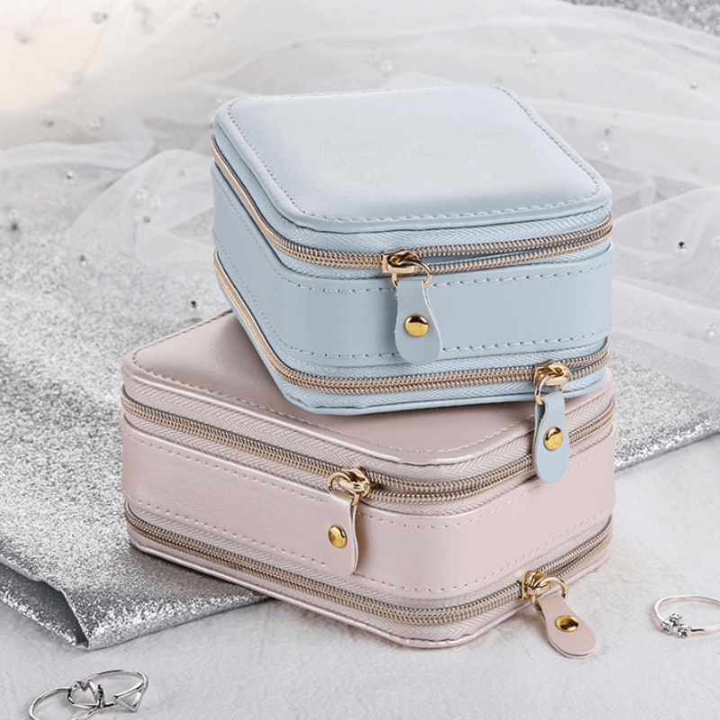 ADORNA Dual-Layer Travel Jewelry Organizer with Mirror | RAMODO JEWELRY