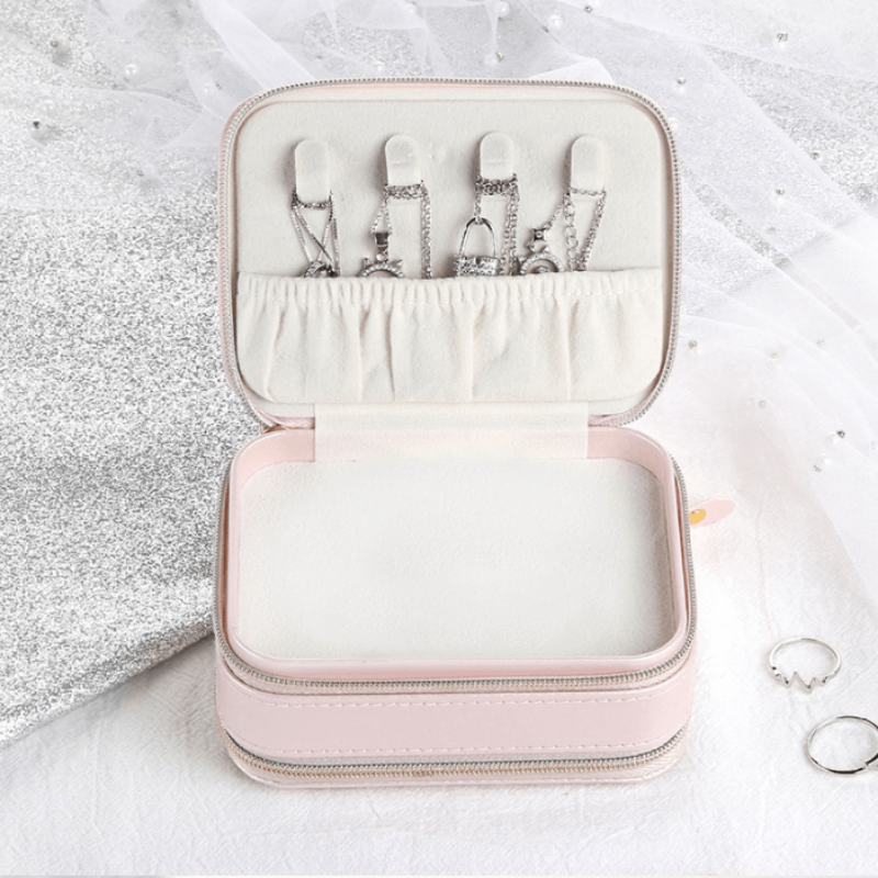 ADORNA Dual-Layer Travel Jewelry Organizer with Mirror | RAMODO JEWELRY