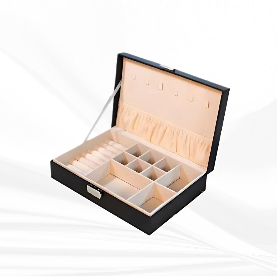 BLING BURROW Single-Layer Jewelry Box Black