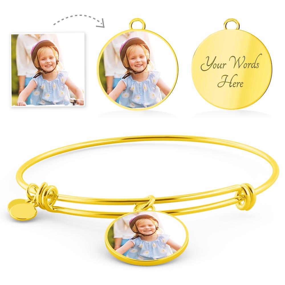 CHERISH LINK Photo Bangle: A Personalized Keepsake | RAMODO JEWELRY