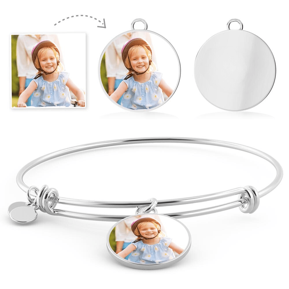 CHERISH LINK Photo Bangle: A Personalized Keepsake | RAMODO JEWELRY