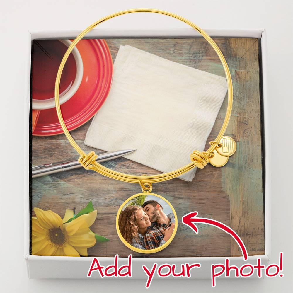 CHERISH LINK Photo Bangle: A Personalized Keepsake | RAMODO JEWELRY