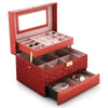CROWN CASKET Luxury Multi-Tier Jewelry Box Organizer - RAMODO JEWELRY