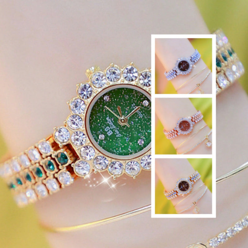 DIAMOND DIVA Multicolor Crystal Watch Set 