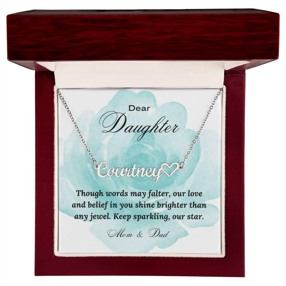 EVERLASTING LOVE: Personalized Name Necklace for Daughter | RAMODO JEWELRY