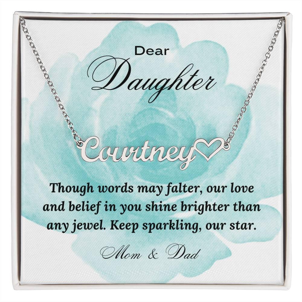 EVERLASTING LOVE: Personalized Name Necklace for Daughter | RAMODO JEWELRY