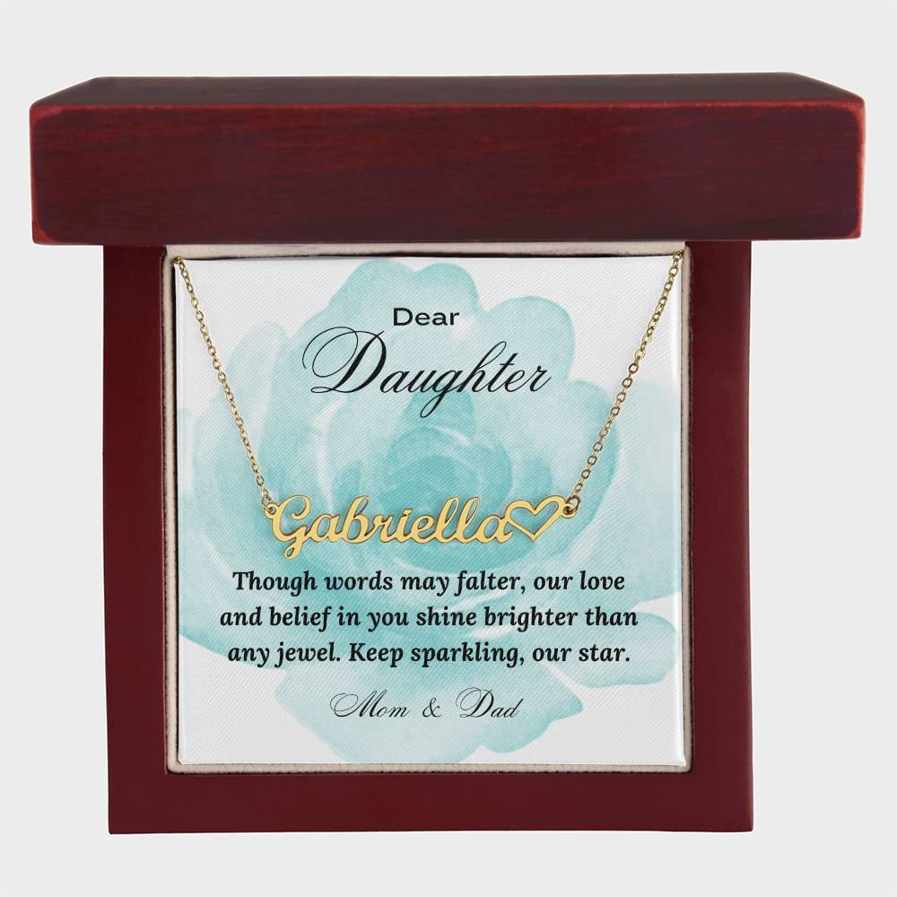 EVERLASTING LOVE: Personalized Name Necklace for Daughter | RAMODO JEWELRY