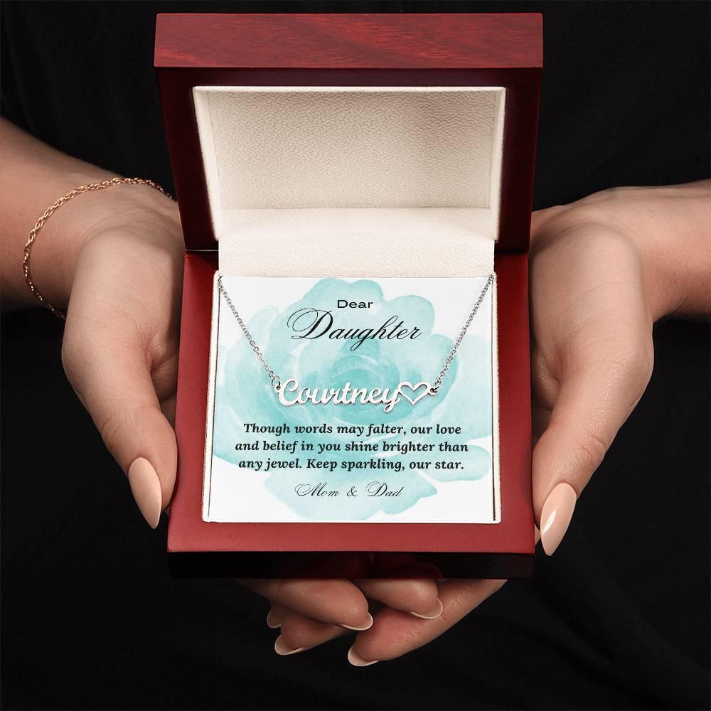 EVERLASTING LOVE: Personalized Name Necklace for Daughter | RAMODO JEWELRY