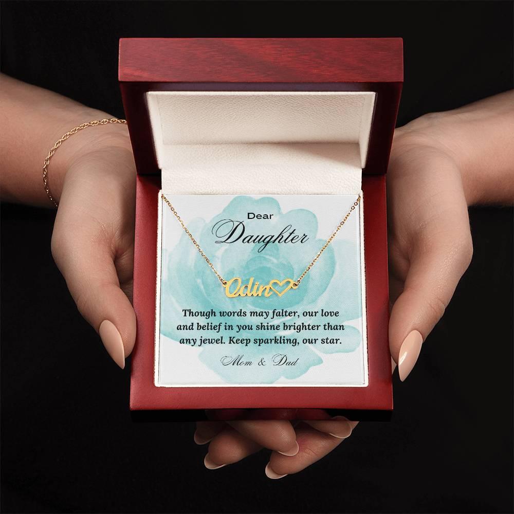 EVERLASTING LOVE: Personalized Name Necklace for Daughter | RAMODO JEWELRY