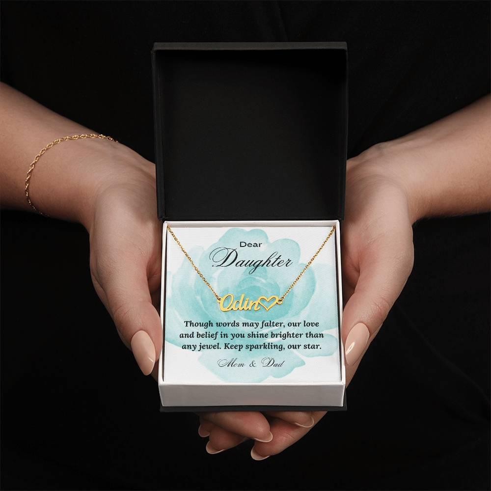 EVERLASTING LOVE: Personalized Name Necklace for Daughter | RAMODO JEWELRY