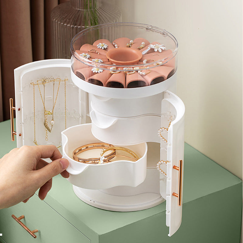 FLORET TREASURE 5-Tier Rotating Jewelry Organizer | RAMODO JEWELRY