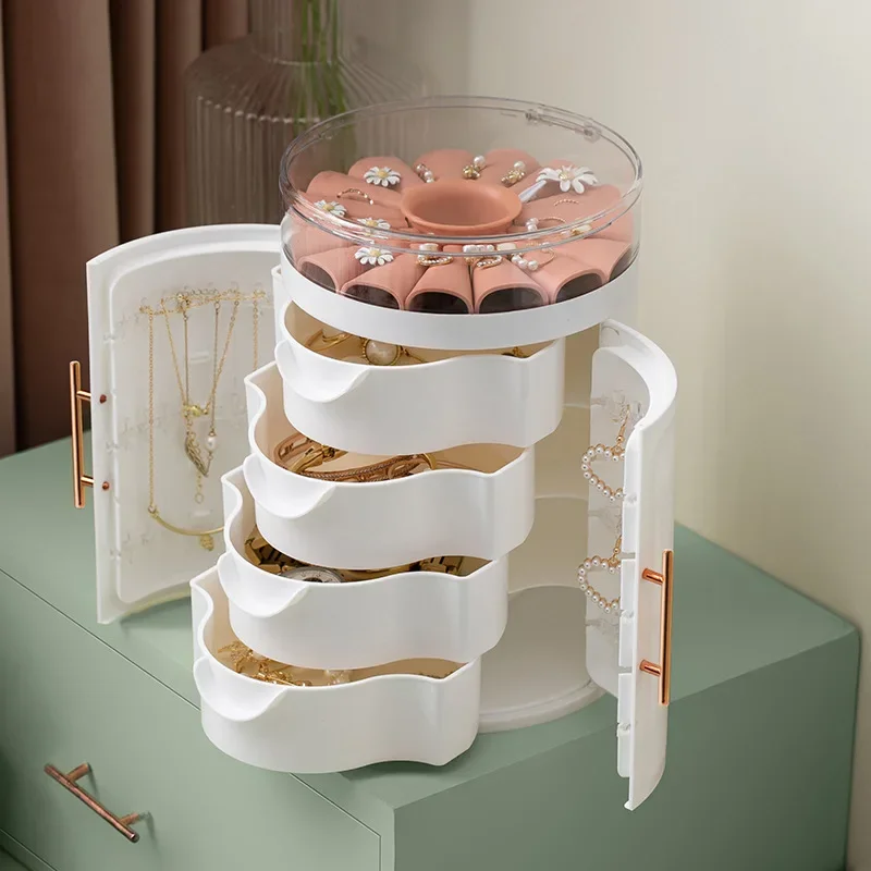 FLORET TREASURE 5-Tier Rotating Jewelry Organizer | RAMODO JEWELRY