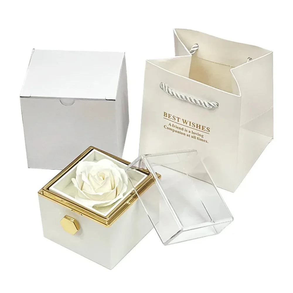 FOREVER LOVE Rotating Rose Gift Box | RAMODO JEWELRY