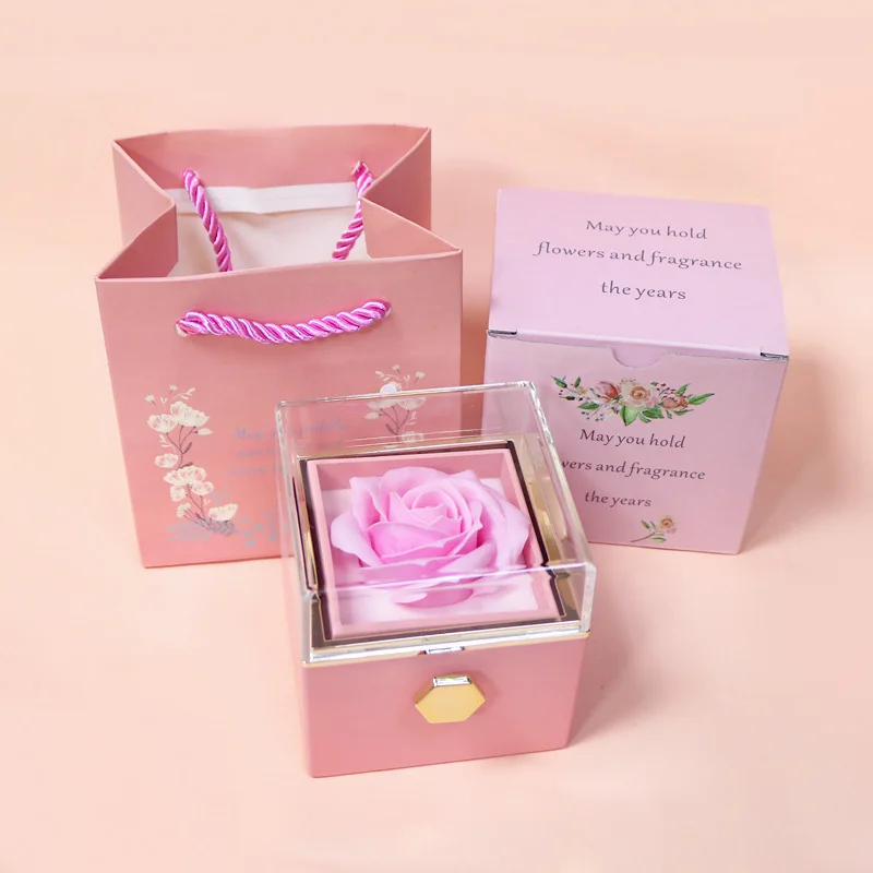 FOREVER LOVE Rotating Rose Gift Box | RAMODO JEWELRY