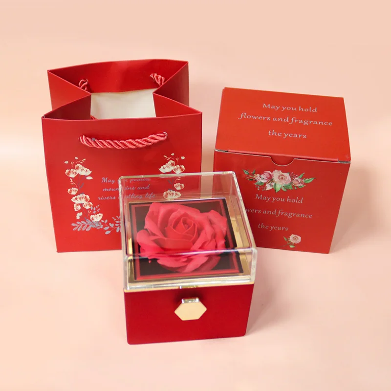 FOREVER LOVE Rotating Rose Gift Box | RAMODO JEWELRY