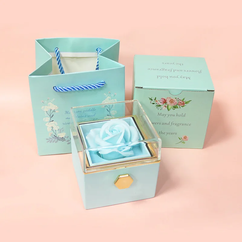 FOREVER LOVE Rotating Rose Gift Box | RAMODO JEWELRY