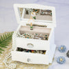 GEMSONATA Ballerina Musical Jewelry Box - White | RAMODO JEWELRY