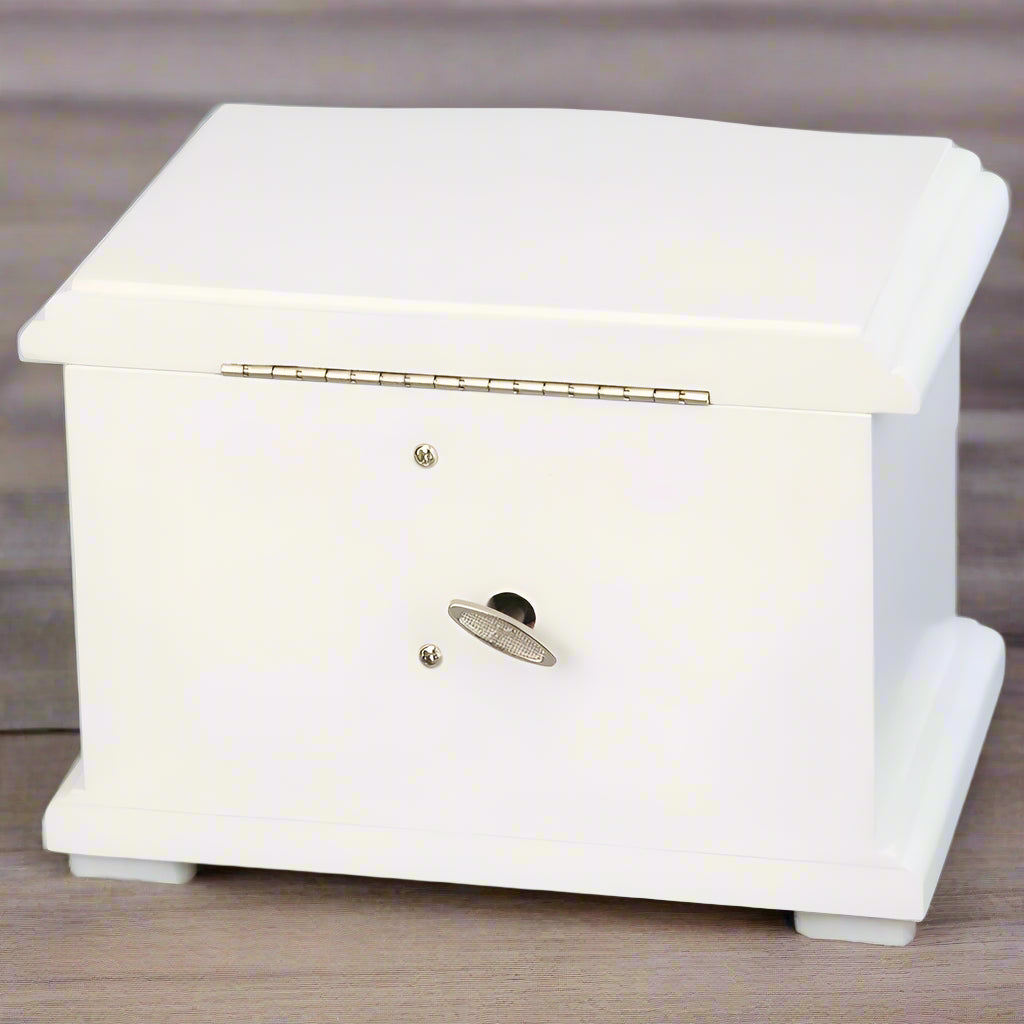 GEMSONATA Ballerina Musical Jewelry Box - White | RAMODO JEWELRY