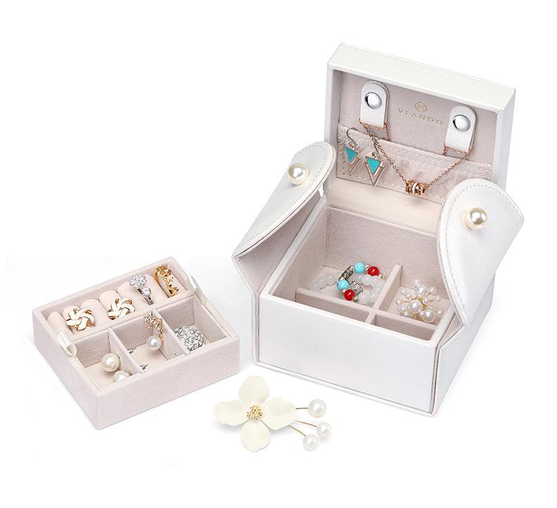 GLITTER GROTTO Compact Travel Jewelry Organizer Box | RAMODO JEWELRY