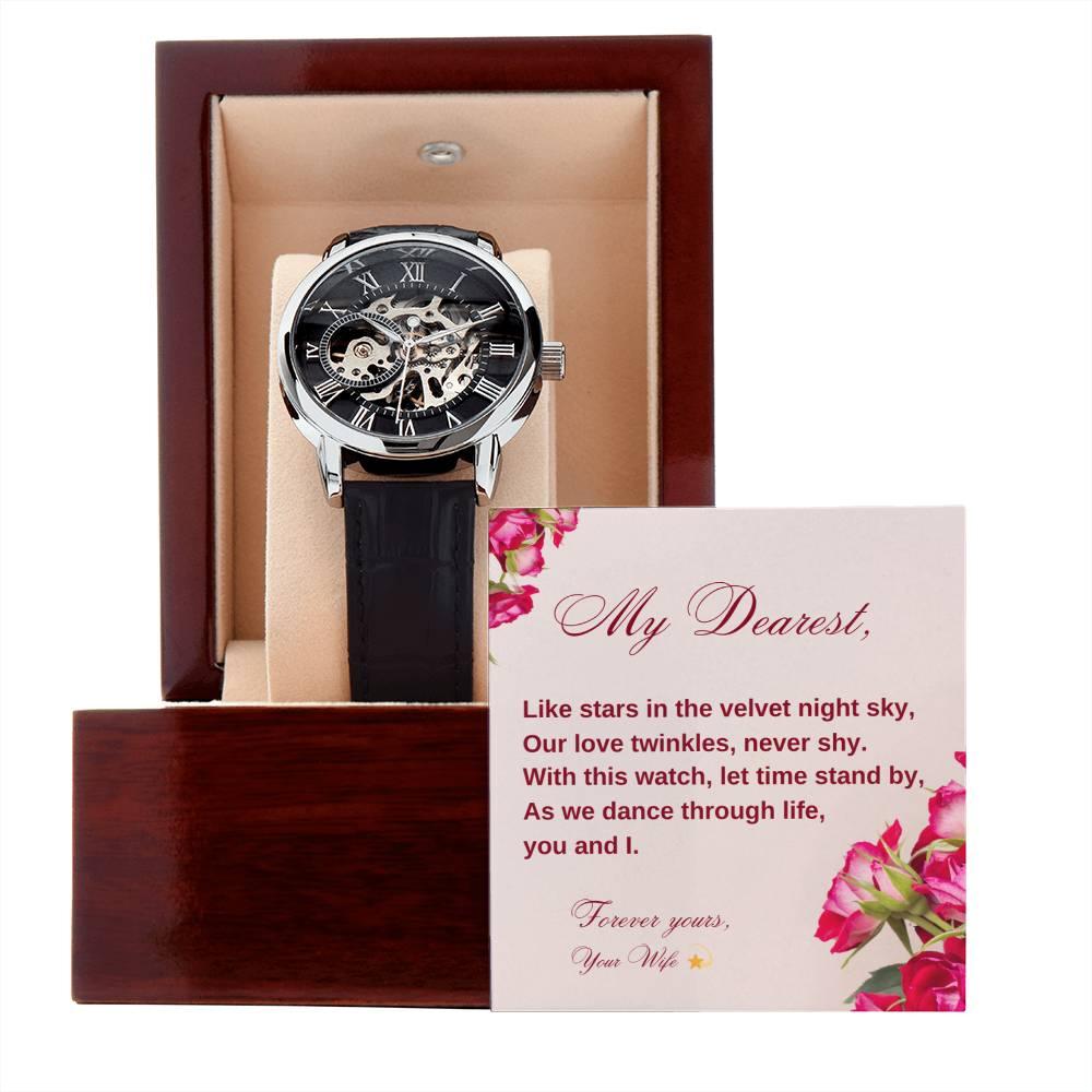 HEART'S RHYTHM: Men's Automatic Skeleton Watch | RAMODO JEWELRY