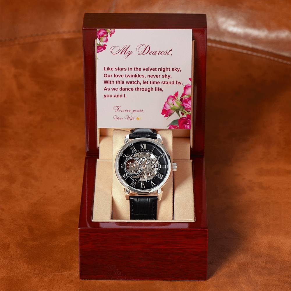 HEART'S RHYTHM: Men's Automatic Skeleton Watch | RAMODO JEWELRY