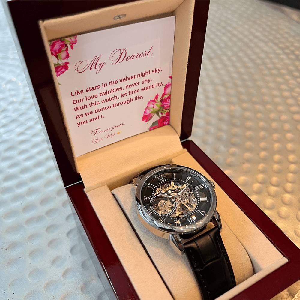 HEART'S RHYTHM: Men's Automatic Skeleton Watch | RAMODO JEWELRY