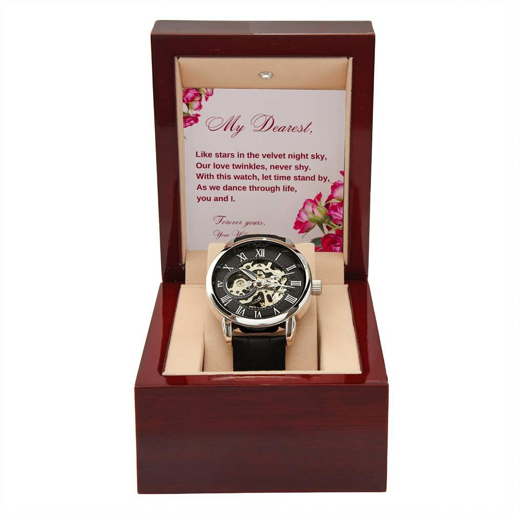 HEART'S RHYTHM: Men's Automatic Skeleton Watch | RAMODO JEWELRY