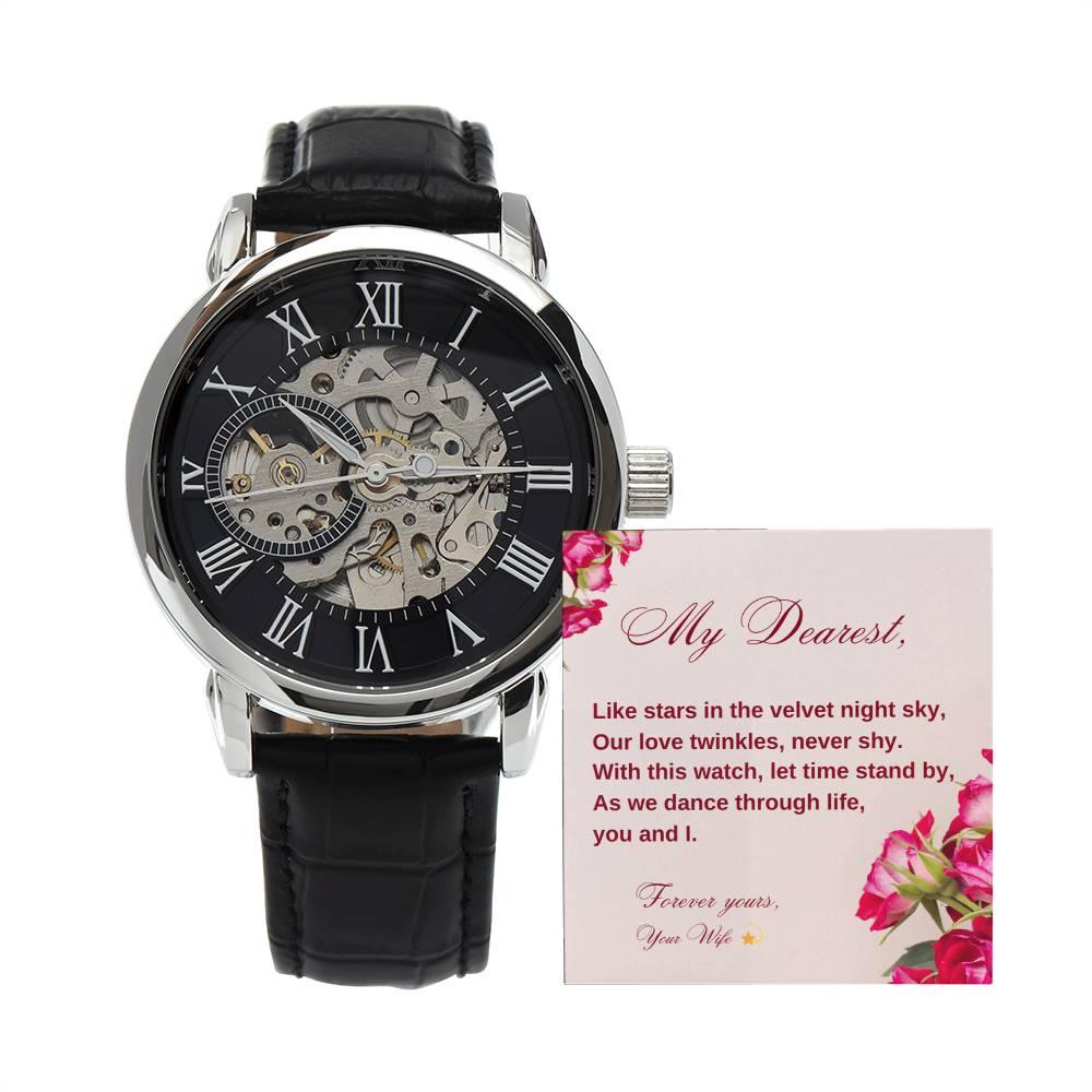 HEART'S RHYTHM: Men's Automatic Skeleton Watch | RAMODO JEWELRY