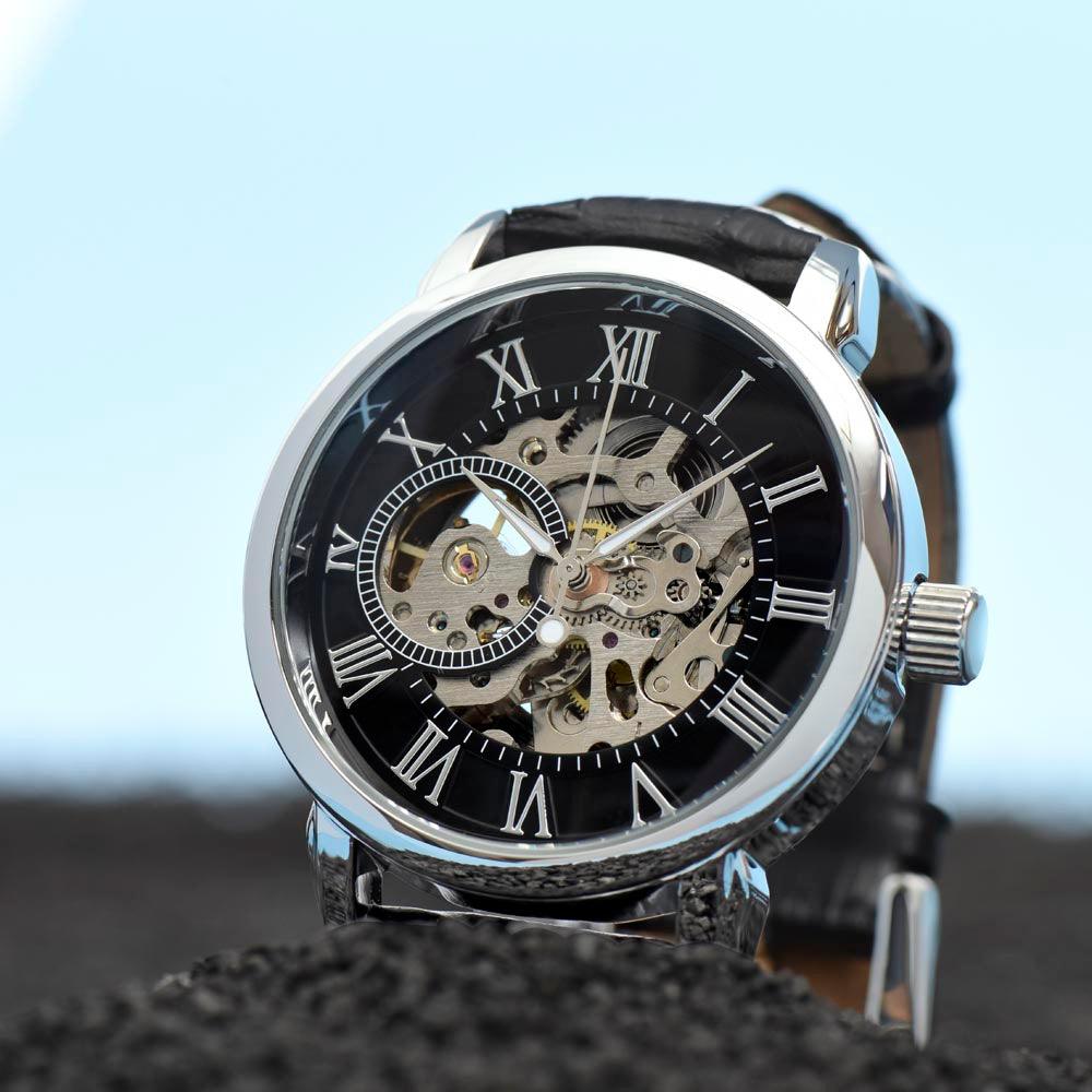 HEART'S RHYTHM: Men's Automatic Skeleton Watch | RAMODO JEWELRY