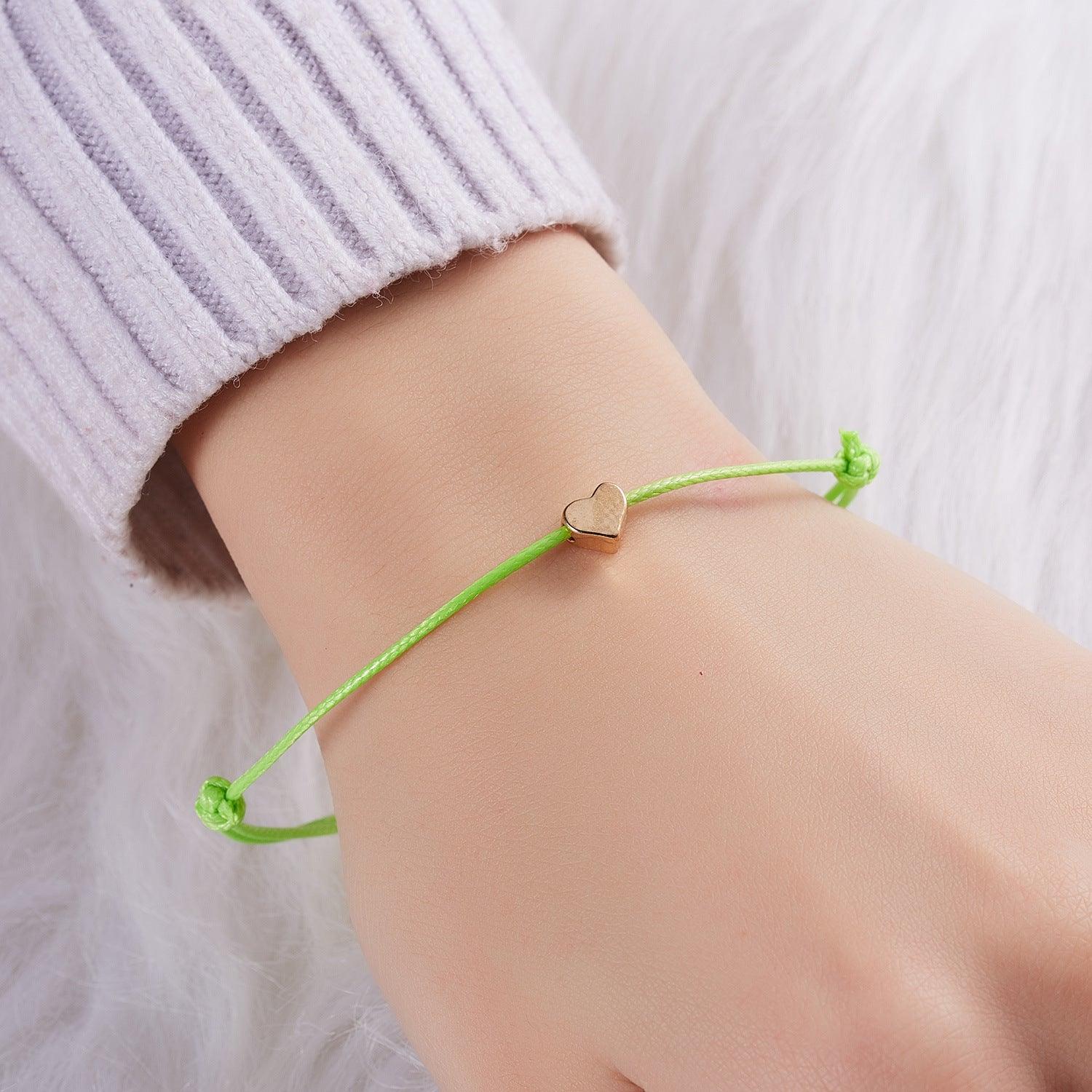 HEART WISH Bracelet | Make A Wish Charm & Cord | RAMODO JEWELRY